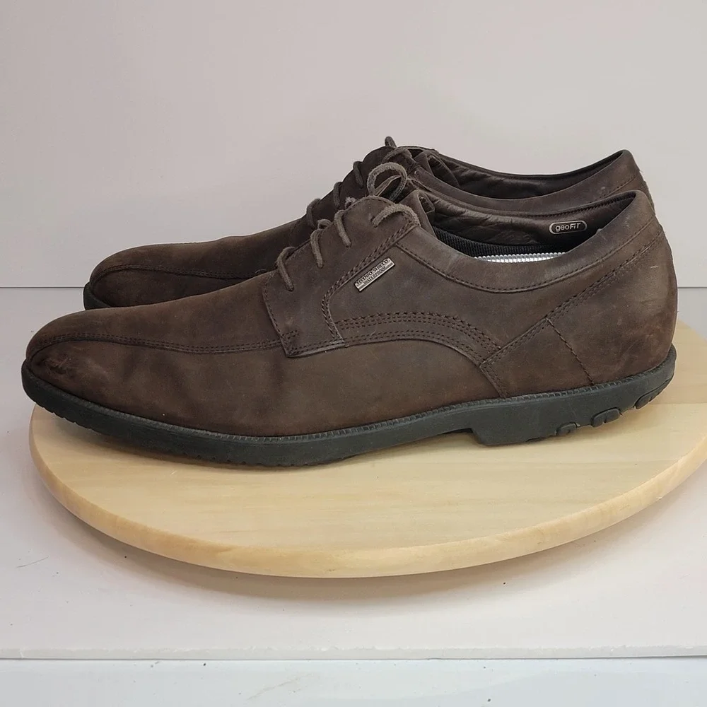 ROCKPORT MEN'S DRESSPORT TRUWALK WATERPROOF BROWN SIZE 14